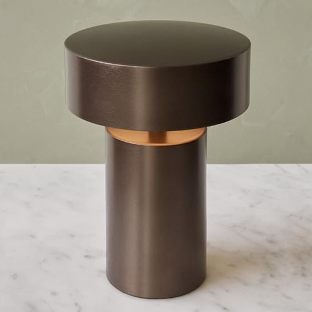 Virelle Maison - Lampe de table colonne LED avec éclairage doux et design moderne