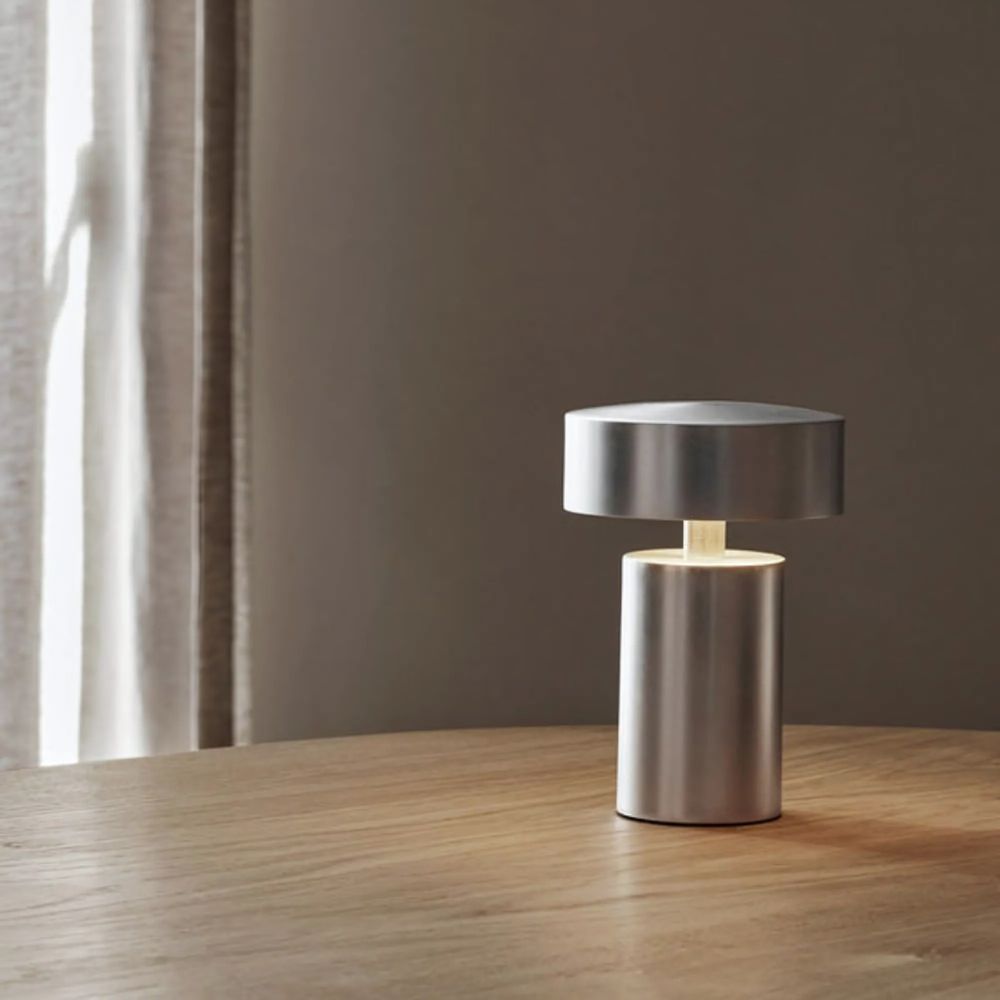 Virelle Maison - Lampe de table colonne LED avec éclairage doux et design moderne