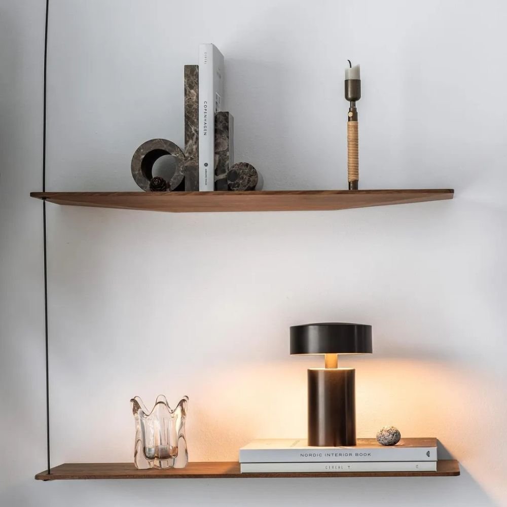 Virelle Maison - Lampe de table colonne LED avec éclairage doux et design moderne