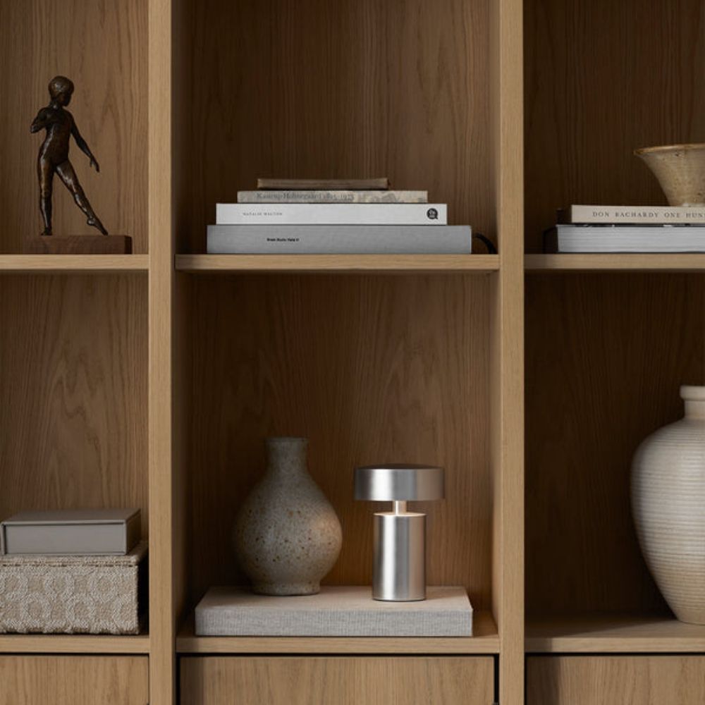 Virelle Maison - Lampe de table colonne LED avec éclairage doux et design moderne