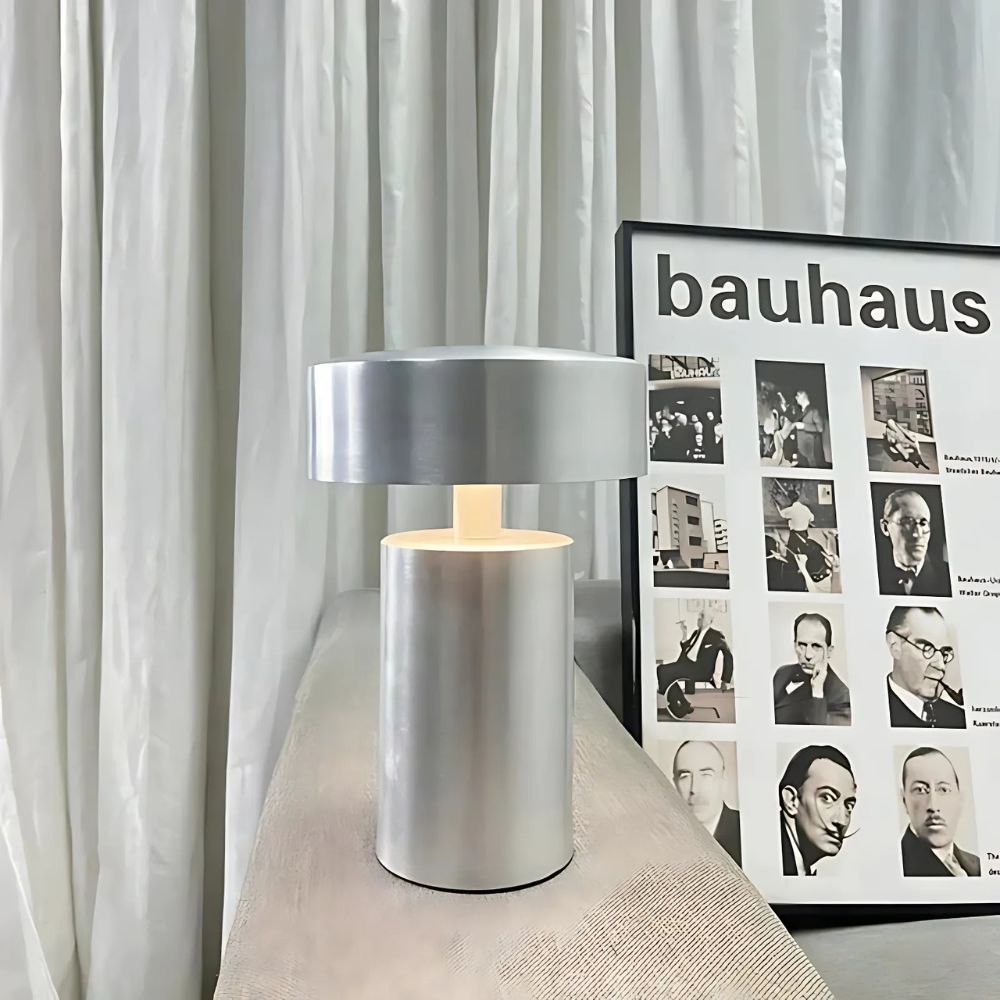 Virelle Maison - Lampe de table colonne LED avec éclairage doux et design moderne