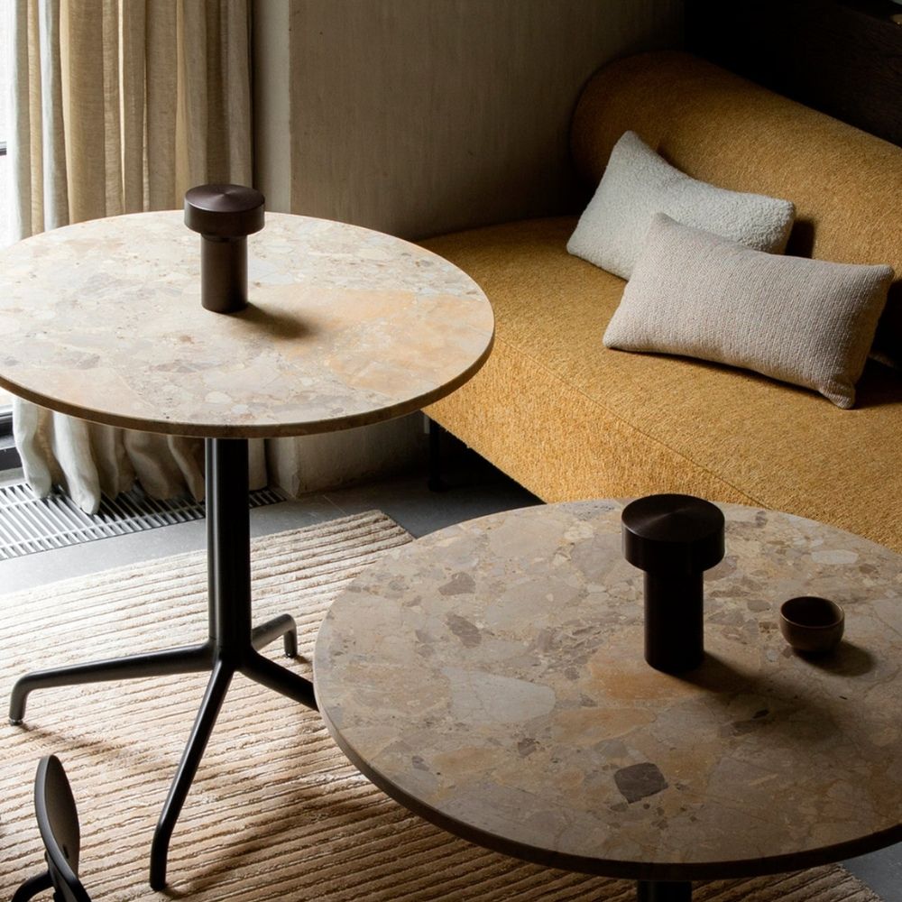 Virelle Maison - Lampe de table colonne LED avec éclairage doux et design moderne