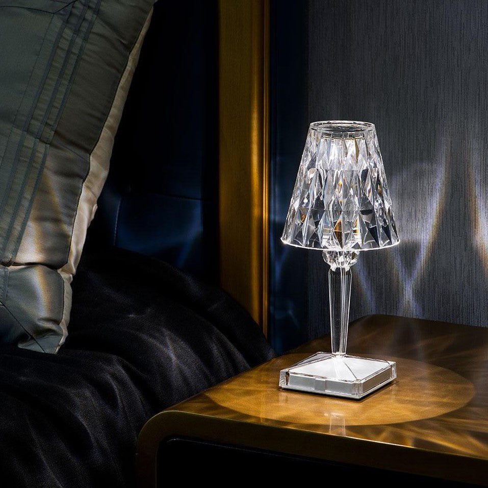 Virelle Maison - Lampe de table en cristal acrylique texturé | Virelle Maison