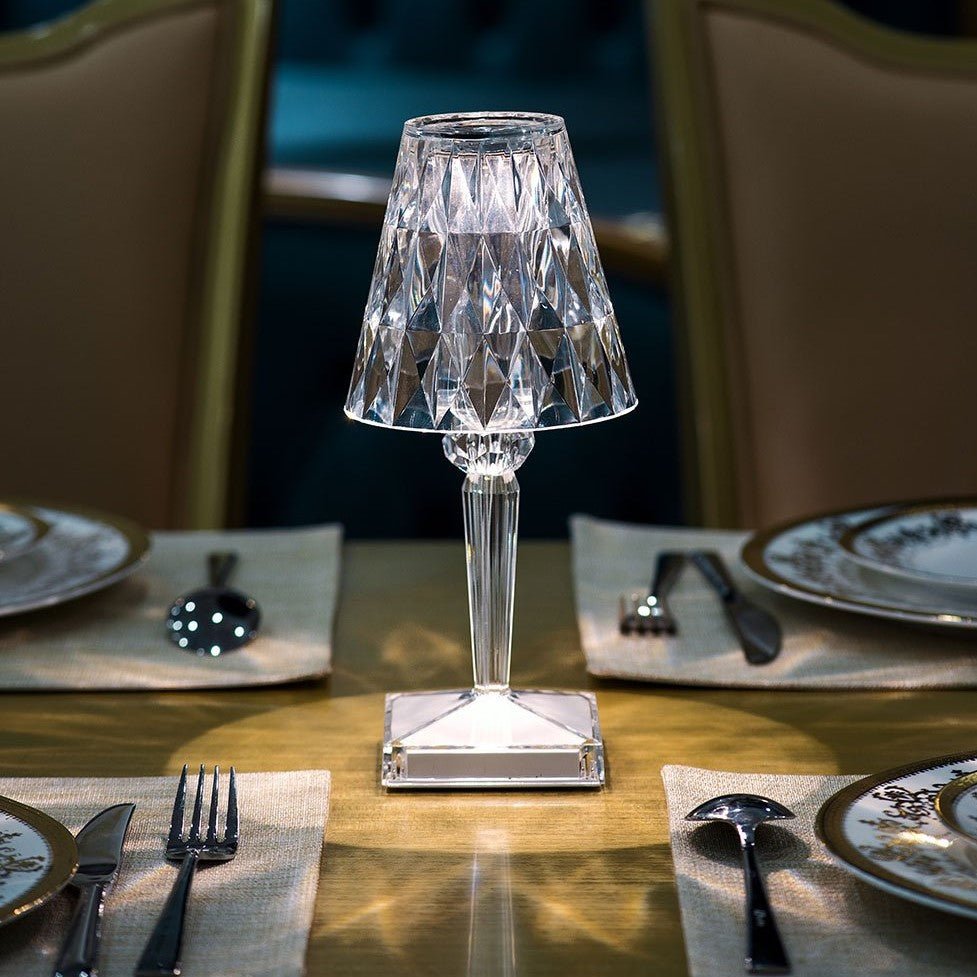 Virelle Maison - Lampe de table en cristal acrylique texturé | Virelle Maison