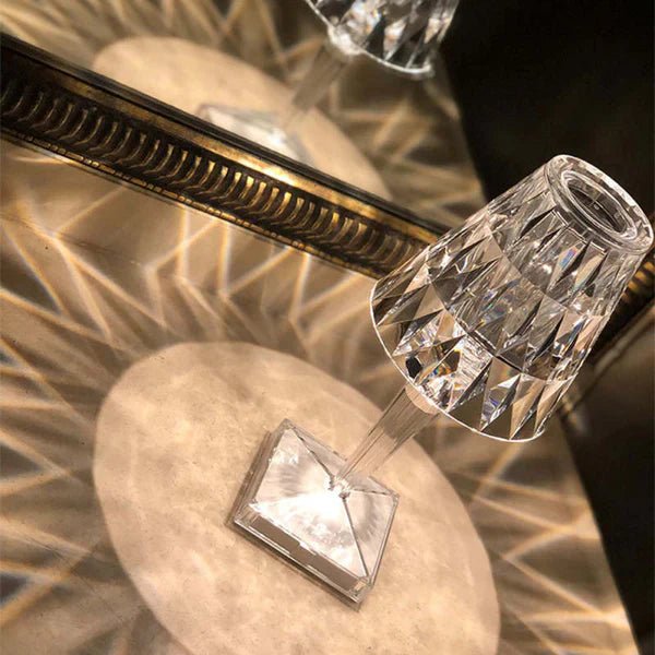Virelle Maison - Lampe de table en cristal acrylique texturé | Virelle Maison
