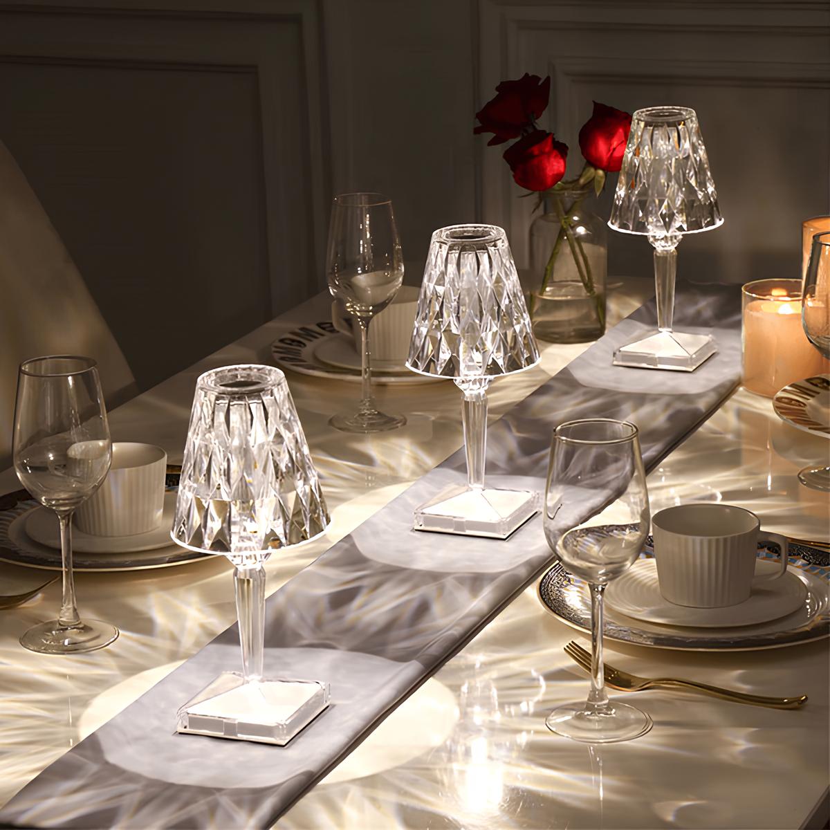 Virelle Maison - Lampe de table en cristal acrylique texturé | Virelle Maison