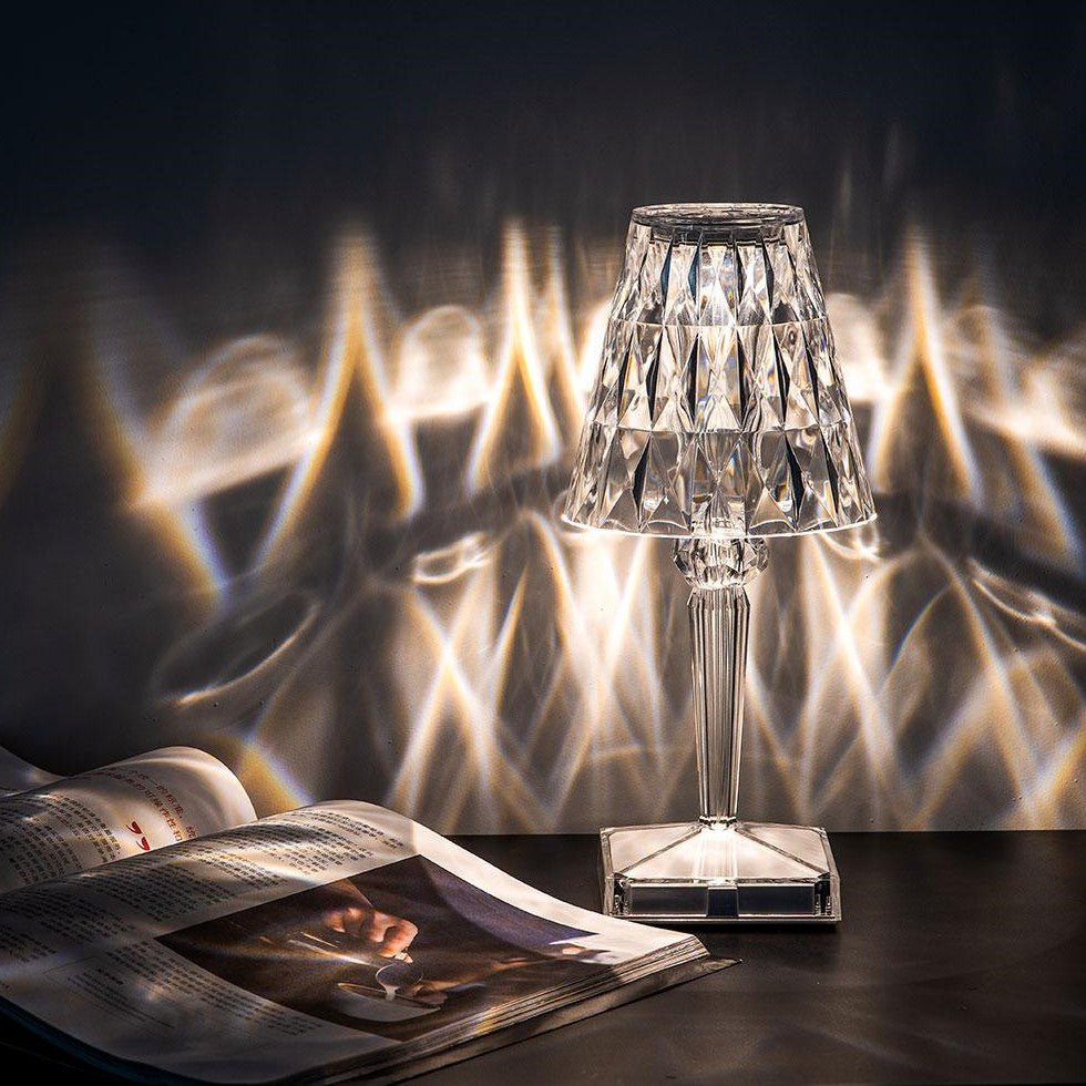 Virelle Maison - Lampe de table en cristal acrylique texturé | Virelle Maison