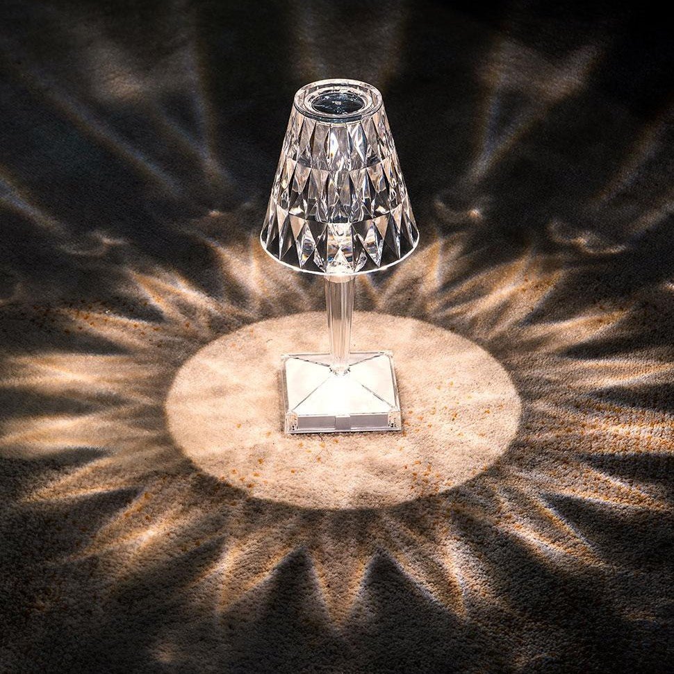 Virelle Maison - Lampe de table en cristal acrylique texturé | Virelle Maison