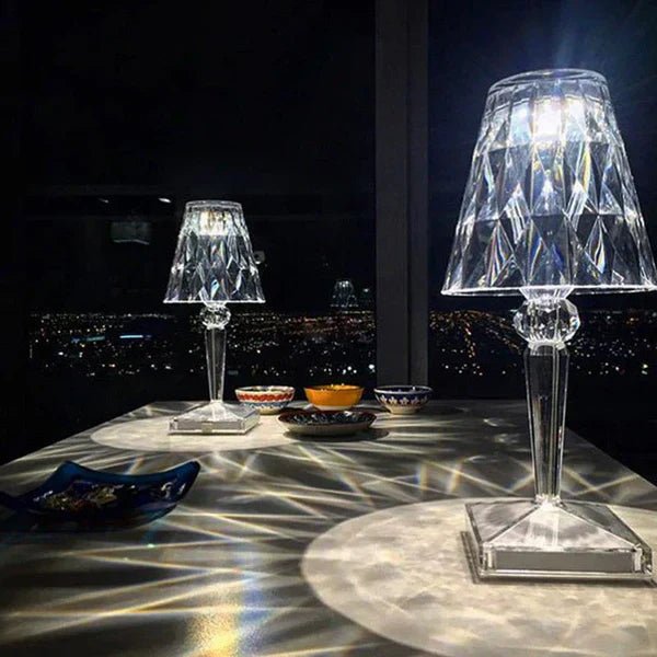 Virelle Maison - Lampe de table en cristal acrylique texturé | Virelle Maison