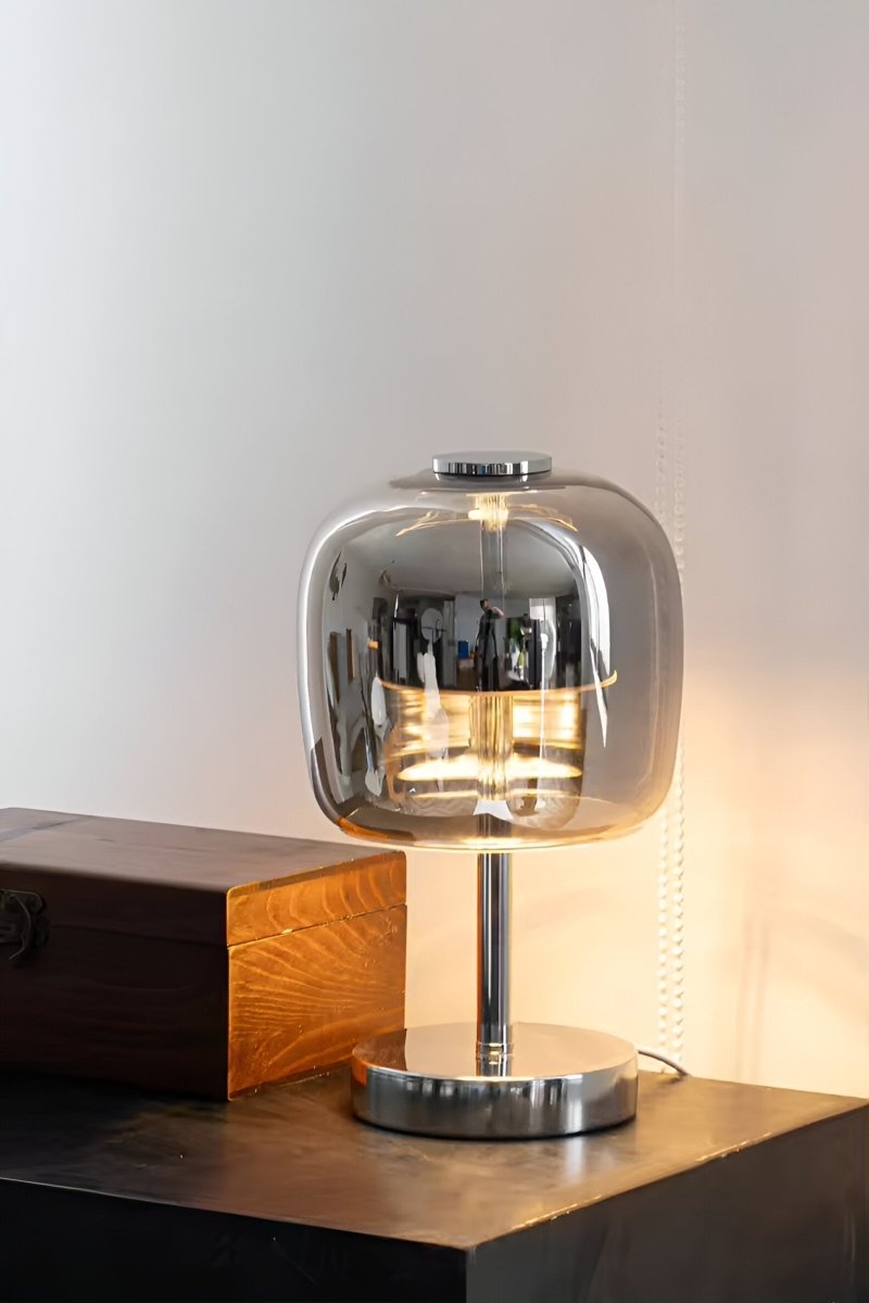 Virelle Maison - Lampe de table en verre fumé dimmable à commande tactile | Virelle Maison