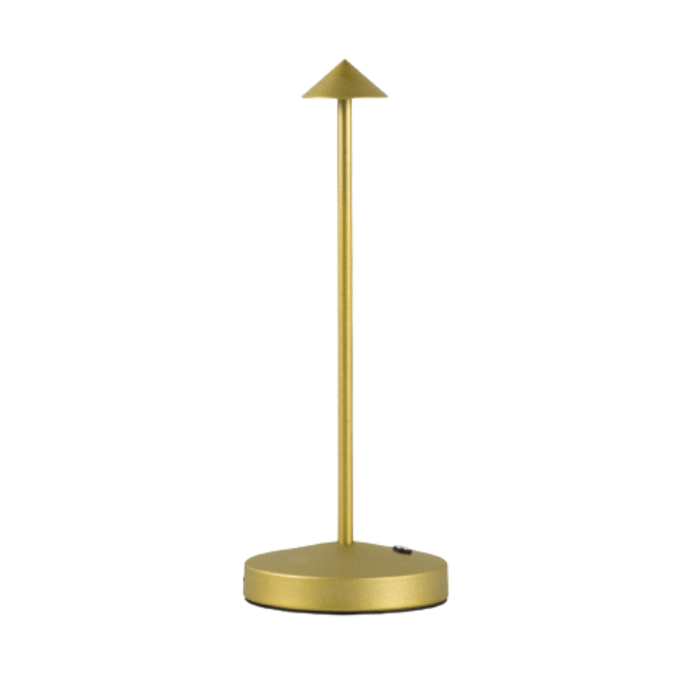 Virelle Maison - Lampe de table LED sans fil en aluminium brossé | Virelle Maison