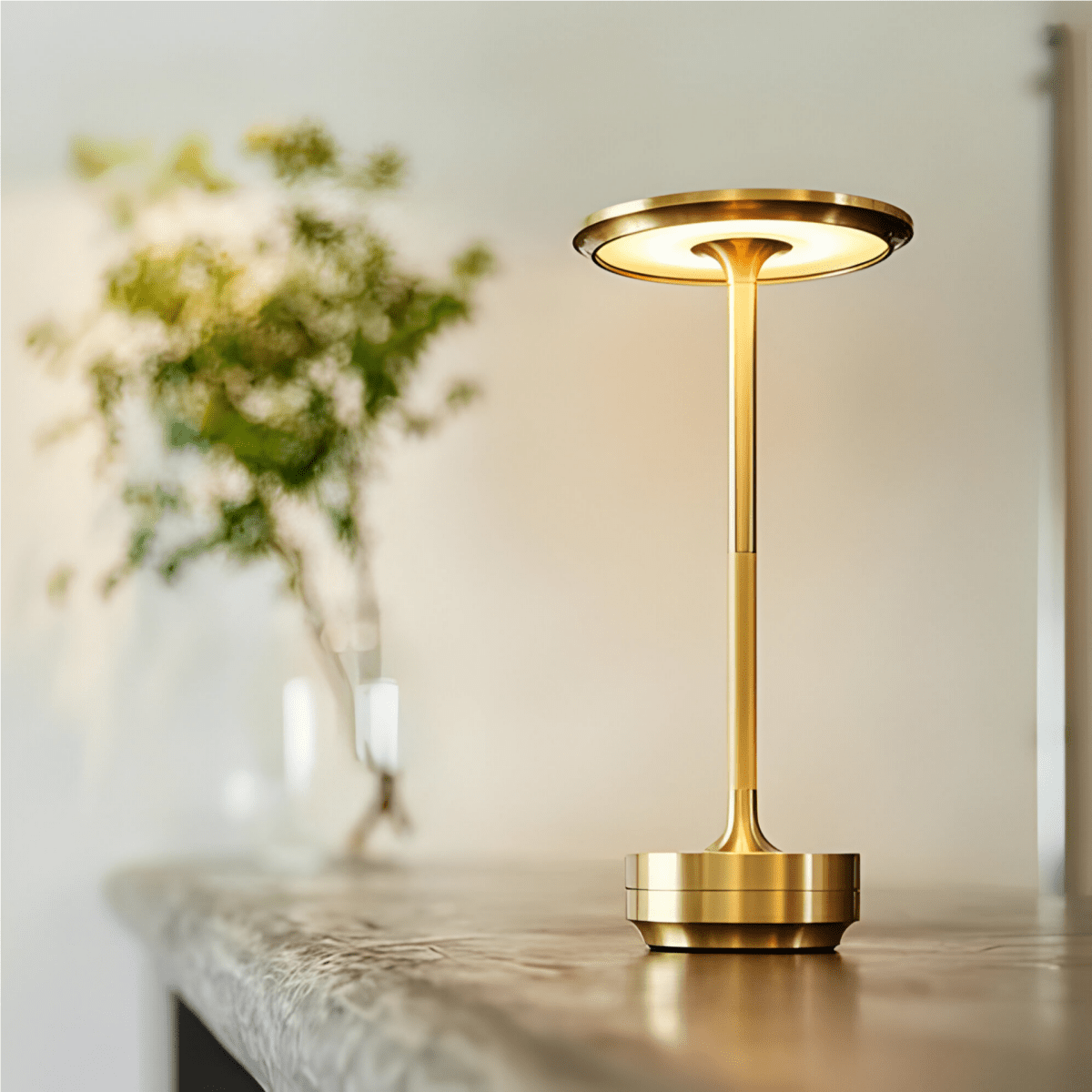Virelle Maison - Lampe de table sans fil en métal – Dimmable avec commande tactile | Virelle Maison