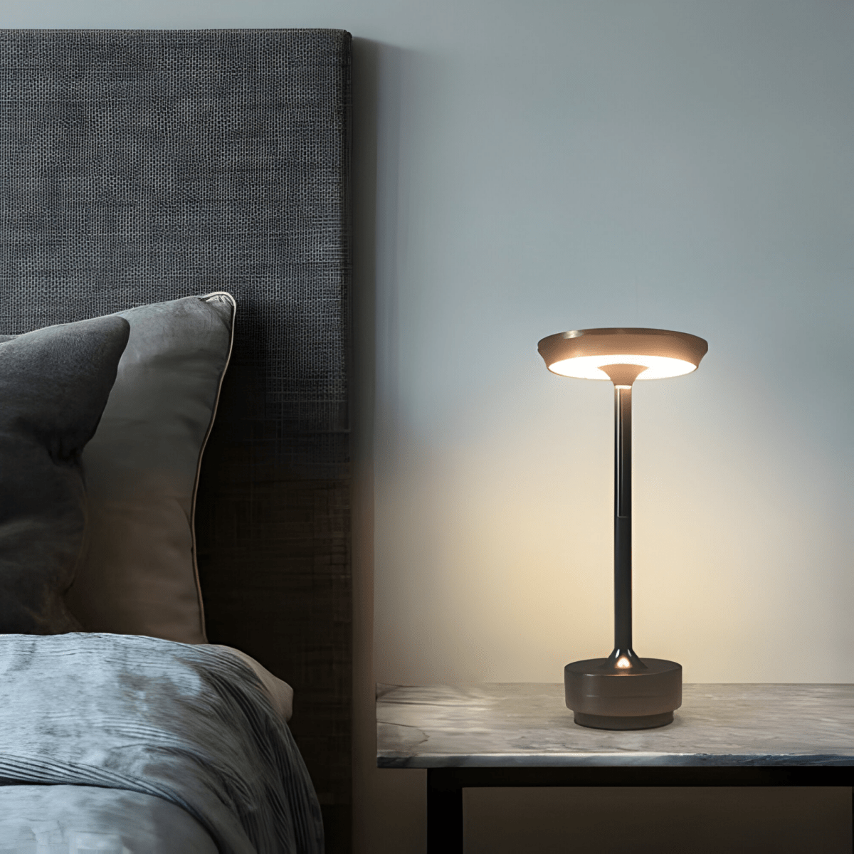 Virelle Maison - Lampe de table sans fil en métal – Dimmable avec commande tactile | Virelle Maison