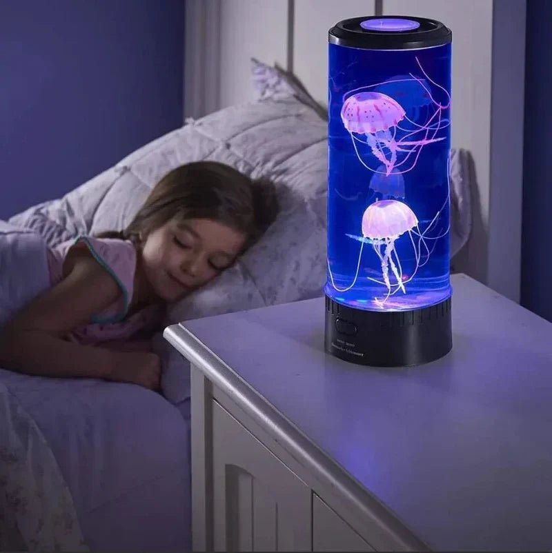 Virelle Maison - Lampe décorative LED à méduses en mouvement multicolores