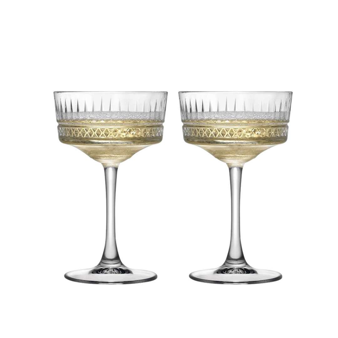 Virelle Maison - Lot de 2 verres à cocktail en verre soufflé | Virelle Maison