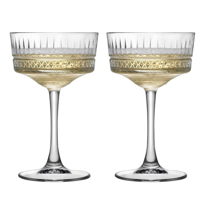 Virelle Maison - Lot de 2 verres à cocktail en verre soufflé | Virelle Maison