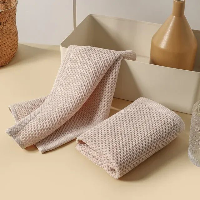 Virelle Maison - Lot de 6 torchons en coton gaufré – Tissage absorbant texturé | Virelle Maison