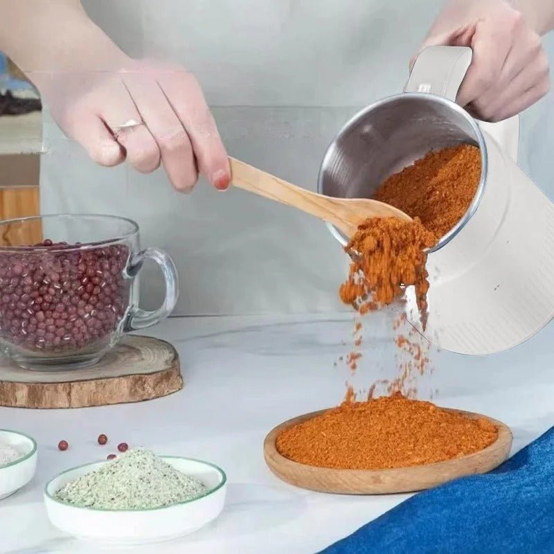 Virelle Maison - Moulin électrique compact en acier pour grains et graines | Virelle Maison