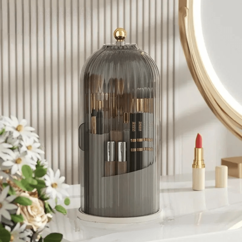 Virelle Maison - Organisateur de maquillage rotatif en acrylique transparent | Virelle Maison