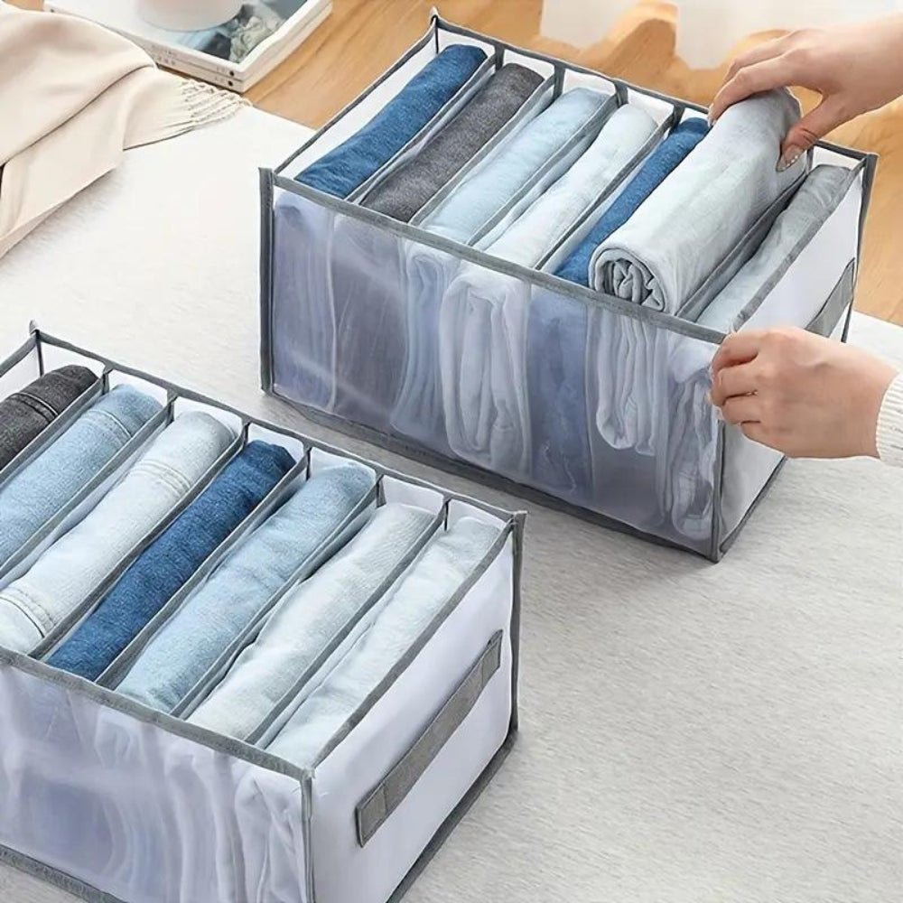 Virelle Maison - Organiseur de vêtements pliable en tissu structuré