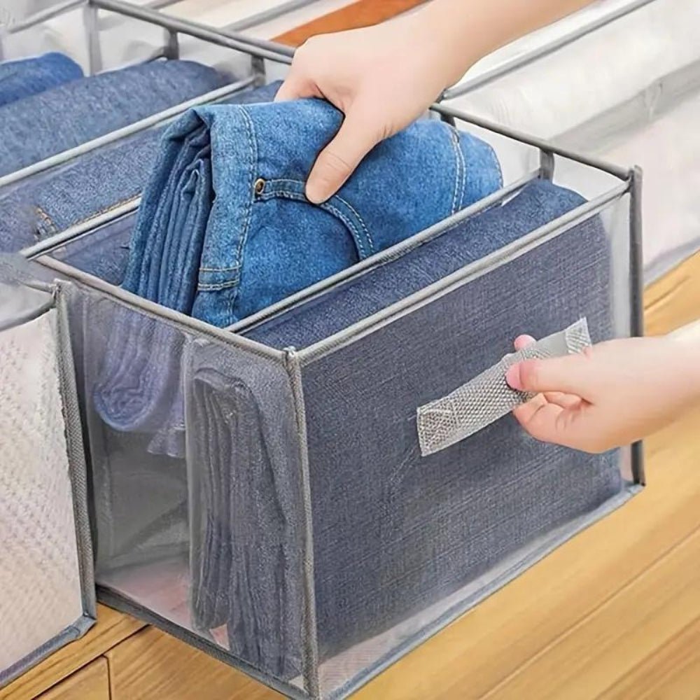 Virelle Maison - Organiseur de vêtements pliable en tissu structuré