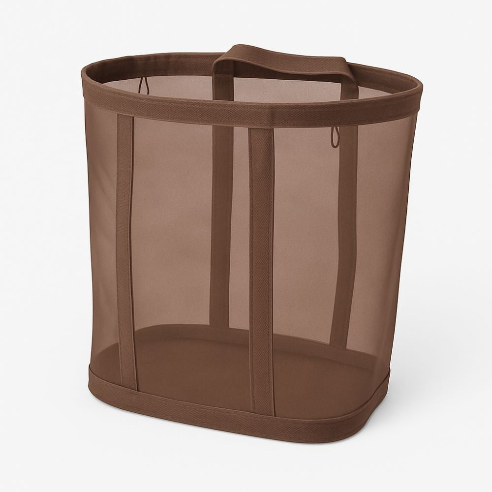 Virelle Maison - Panier à linge pliable en maille respirante