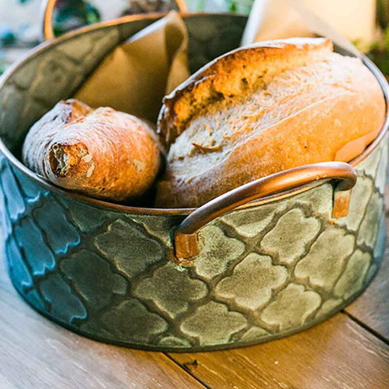 Virelle Maison - Panier à pain rustique en métal | Virelle Maison