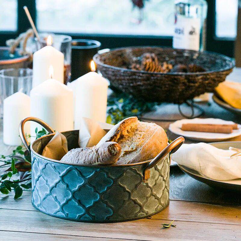 Virelle Maison - Panier à pain rustique en métal | Virelle Maison
