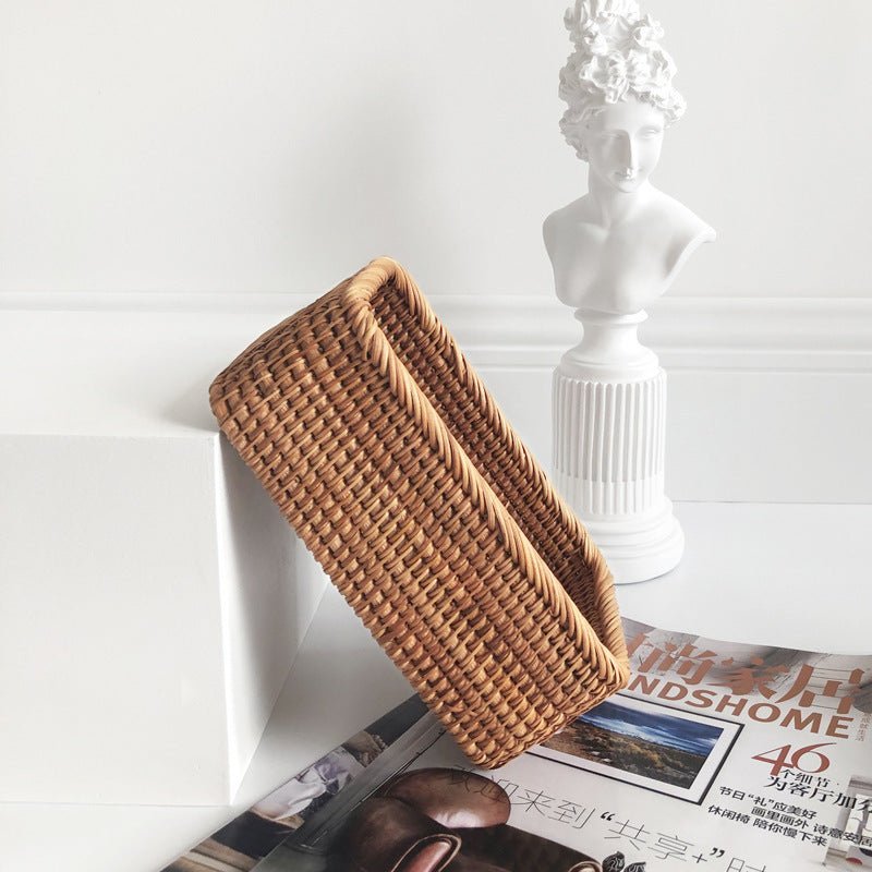 Virelle Maison - Panier de rangement en rotin tressé – Finition naturelle artisanale | Virelle Maison