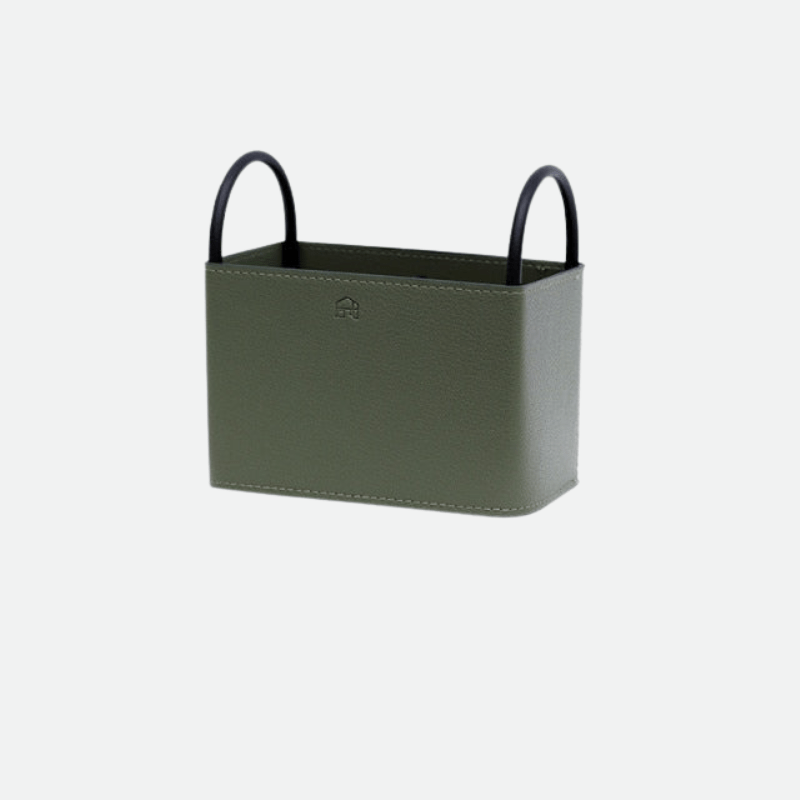 Virelle Maison - Panier de rangement en simili cuir avec structure rigide | Virelle Maison