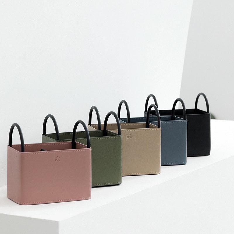 Virelle Maison - Panier de rangement en simili cuir avec structure rigide | Virelle Maison