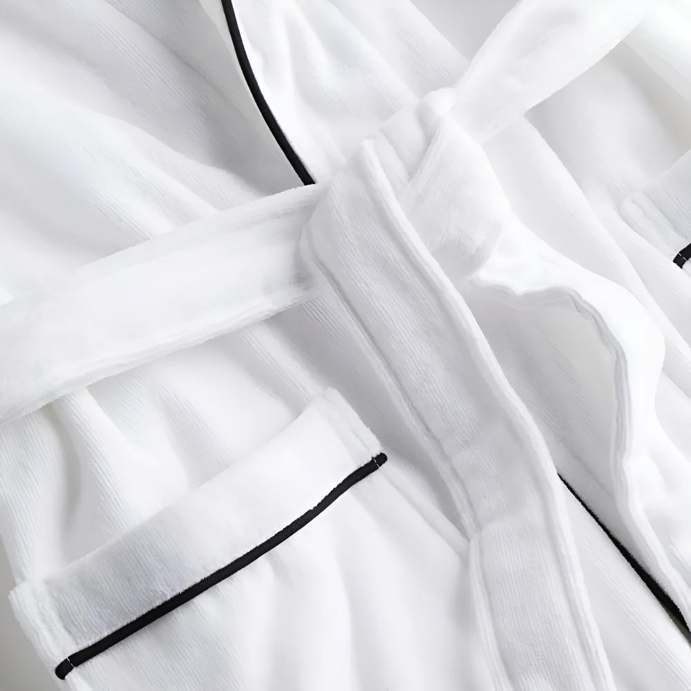 Virelle Maison - Peignoir de bain en coton léger à manches courtes | Virelle Maison