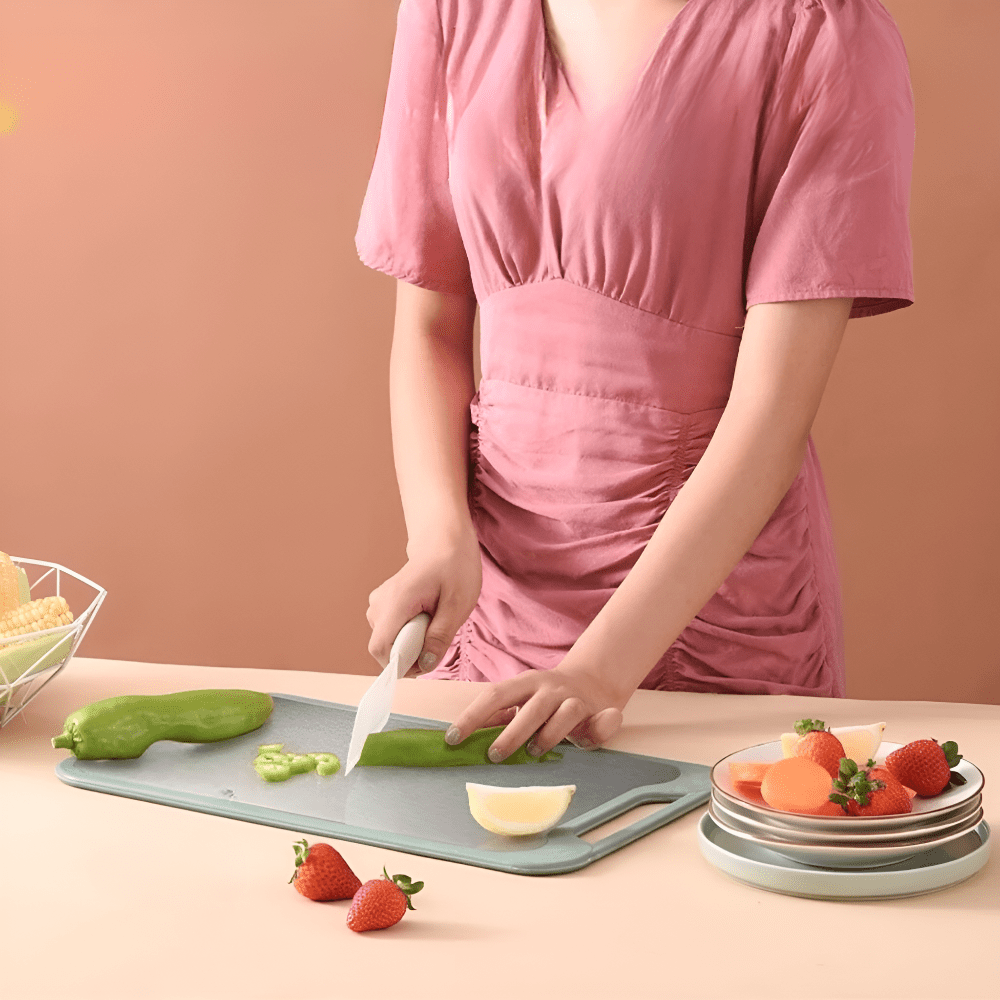 Virelle Maison - Planche à découper double - face inox antibactérienne | Virelle Maison