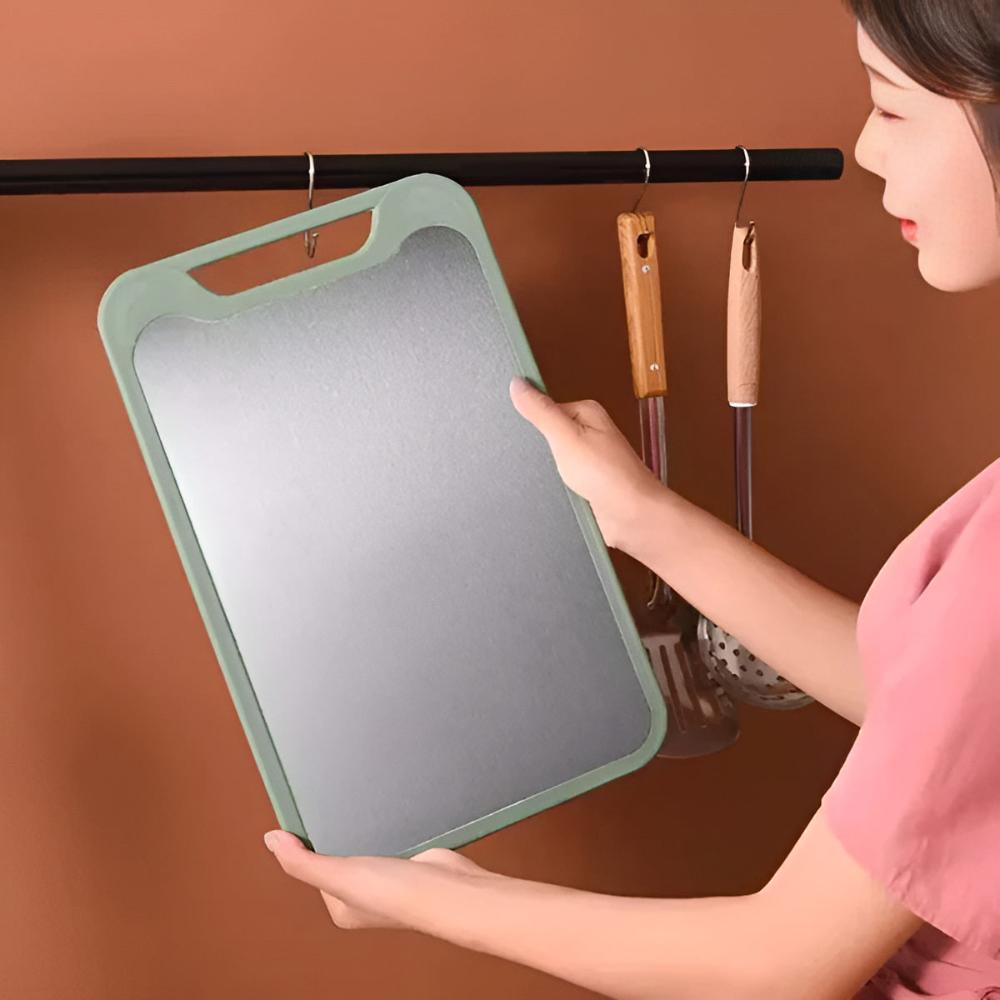 Virelle Maison - Planche à découper double - face inox antibactérienne | Virelle Maison