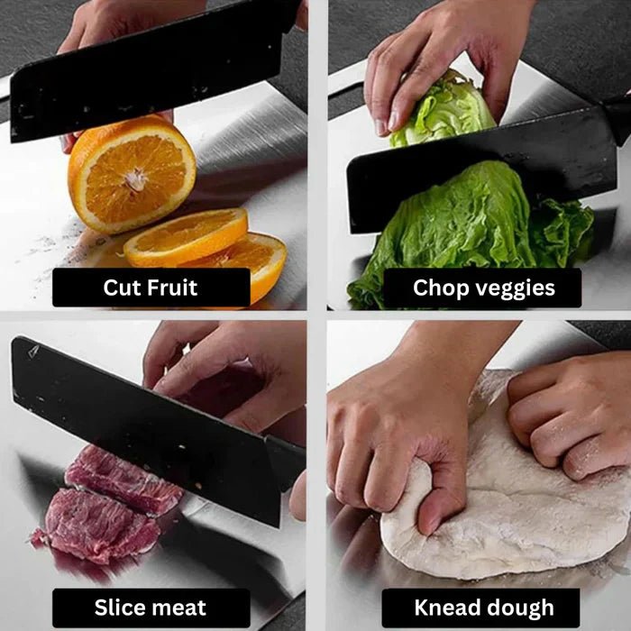 Virelle Maison - Planche à découper en acier inoxydable brossé | Virelle Maison