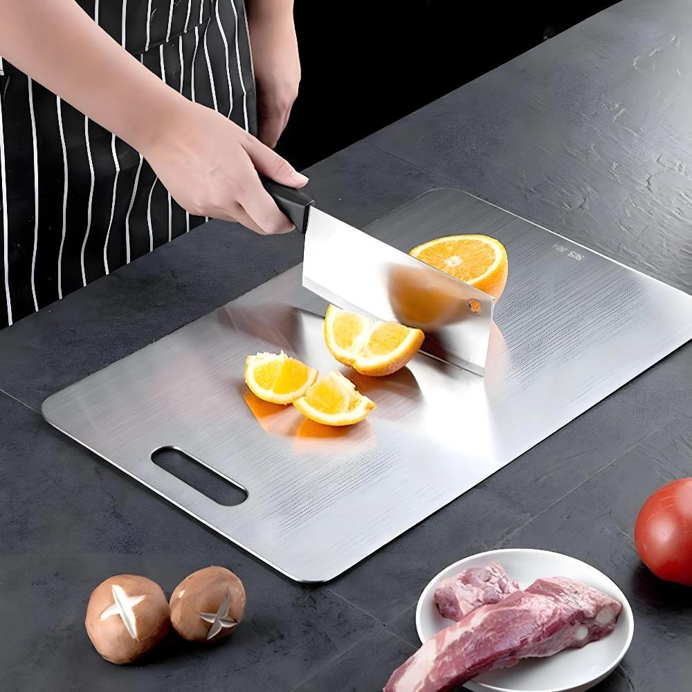 Virelle Maison - Planche à découper en acier inoxydable | Virelle Maison