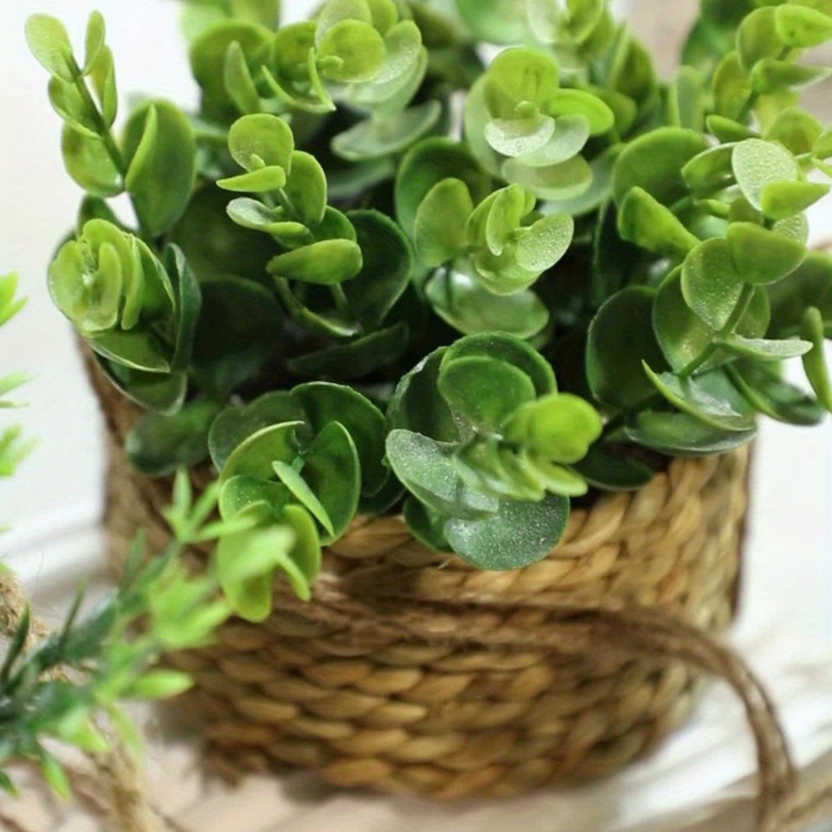 Virelle Maison - Plante suspendue artificielle en panier tressé | Virelle Maison