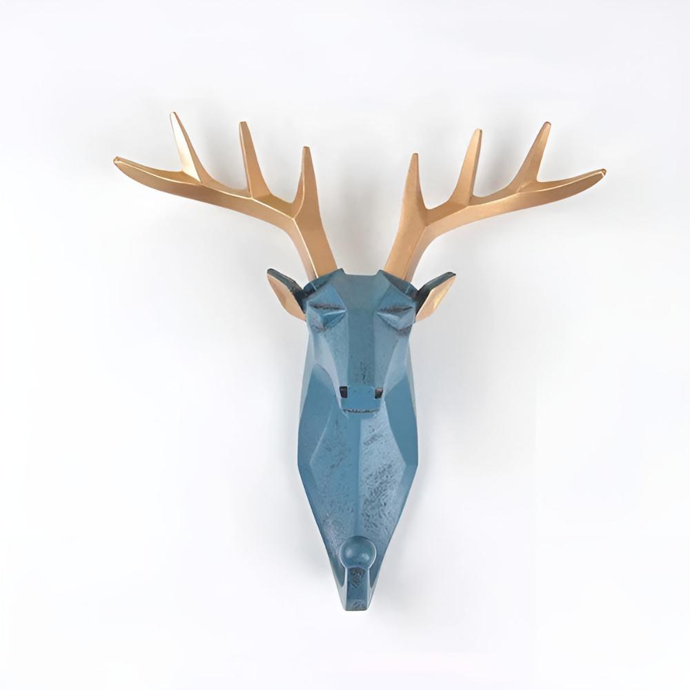 Virelle Maison - Porte - clés mural décoratif en résine tête d’animal