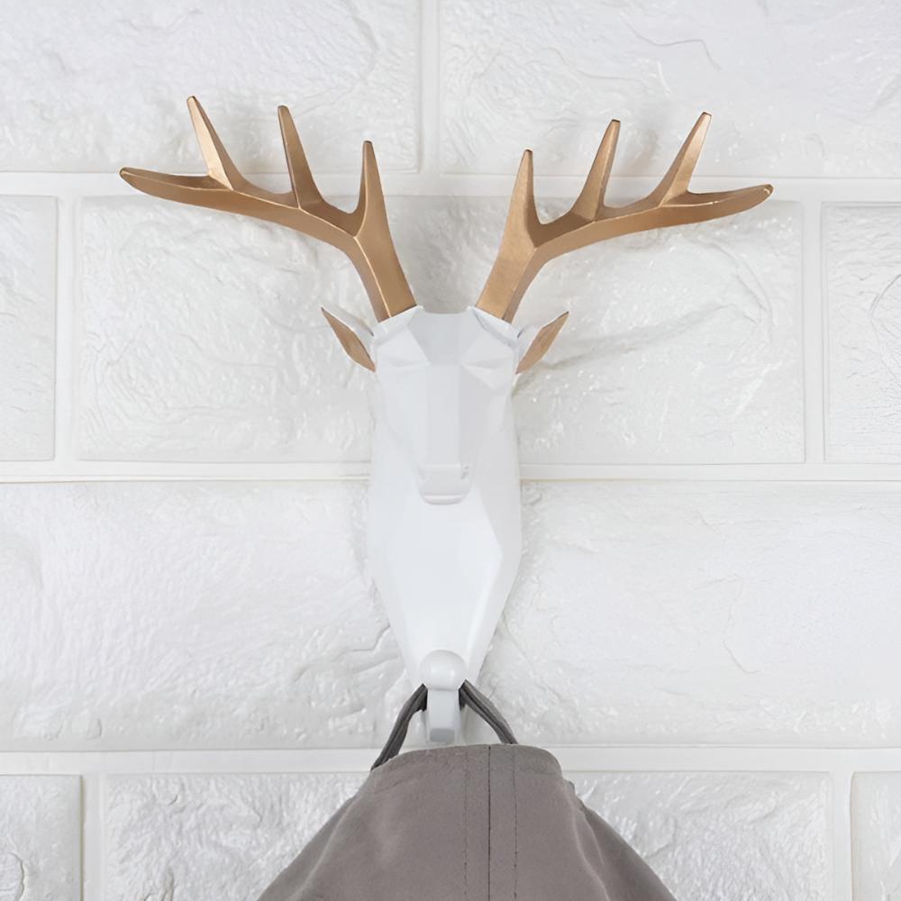 Virelle Maison - Porte - clés mural décoratif en résine tête d’animal