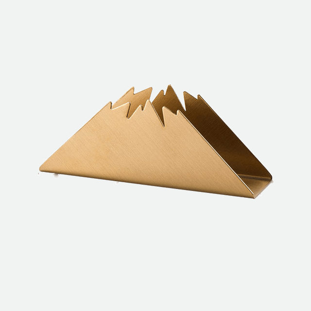 Virelle Maison - Porte - serviettes de table en acier doré au design sculptural | Virelle Maison
