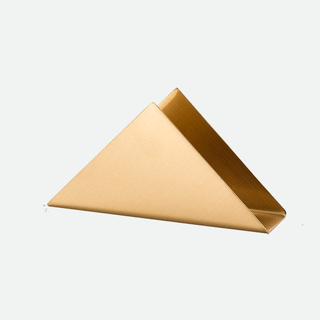 Virelle Maison - Porte - serviettes de table en acier doré au design sculptural | Virelle Maison