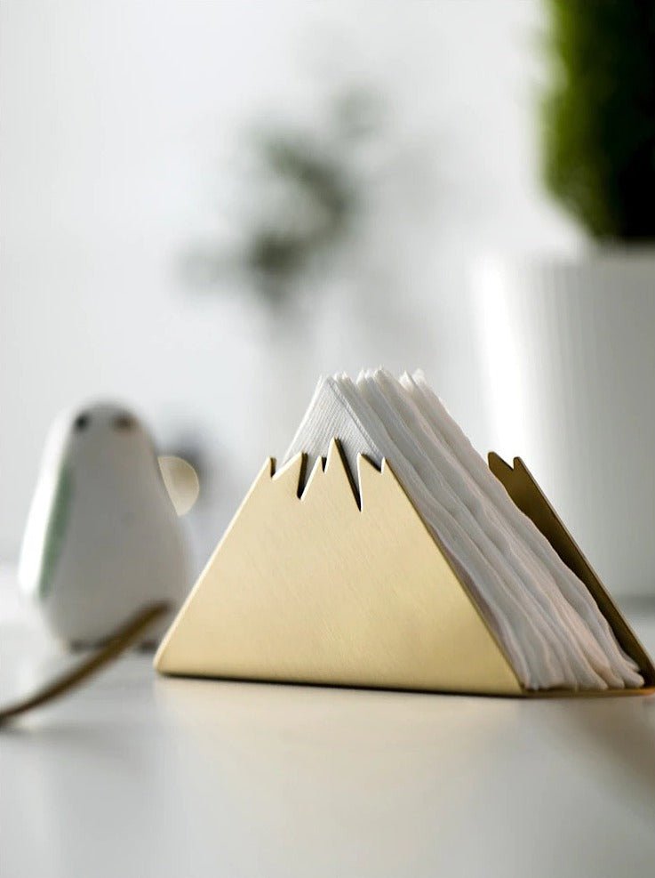 Virelle Maison - Porte - serviettes de table en acier doré au design sculptural | Virelle Maison