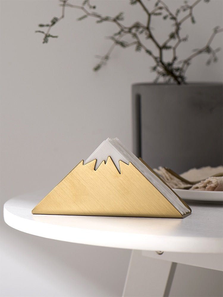 Virelle Maison - Porte - serviettes de table en acier doré au design sculptural | Virelle Maison