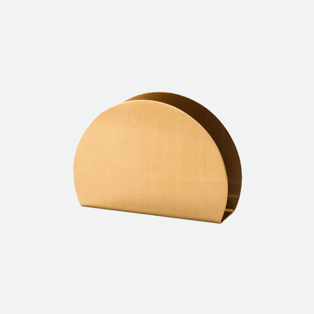 Virelle Maison - Porte - serviettes de table en acier doré au design sculptural | Virelle Maison