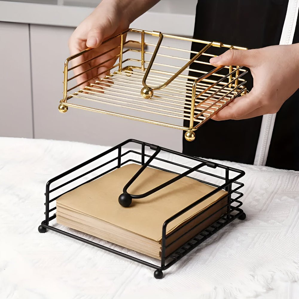 Virelle Maison - Porte - serviettes de table en fer au design épuré | Virelle Maison
