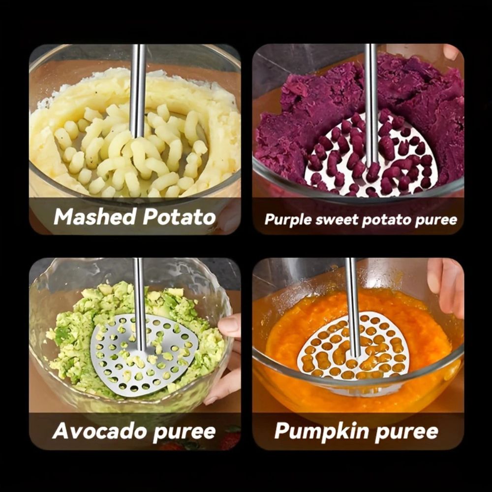 Virelle Maison - Presse - purée en acier inoxydable avec poignée confortable