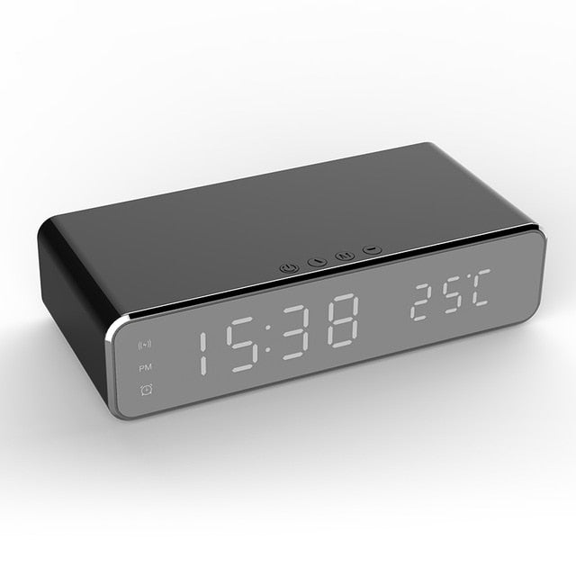 Virelle Maison - Réveil de table sans fil – Design compact avec chargeur intégré | Virelle Maison