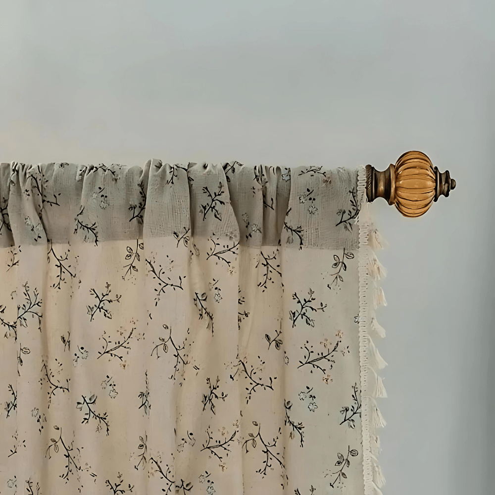 Virelle Maison - Rideau en dentelle florale semi - occultant patchwork