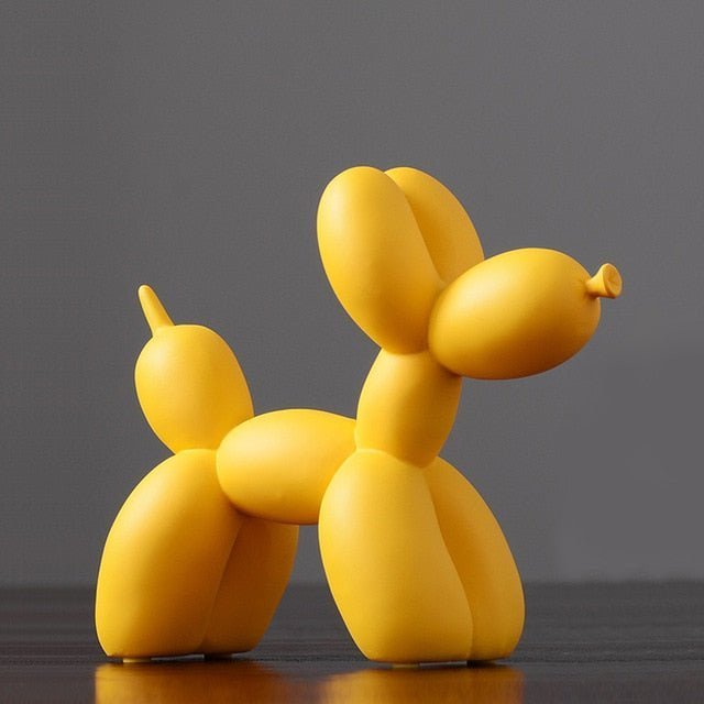 Virelle Maison - Sculpture décorative en résine finition lisse forme ballon chien | Virelle Maison