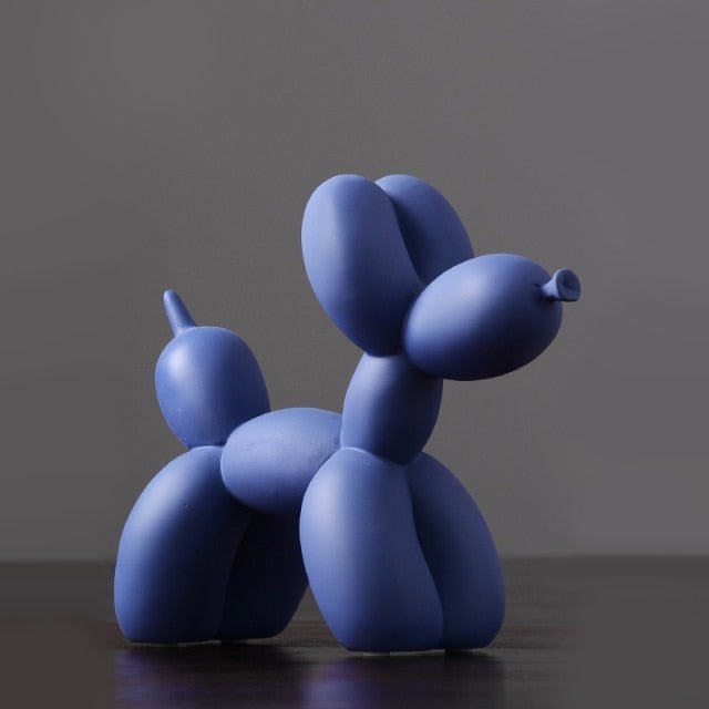 Virelle Maison - Sculpture décorative en résine finition lisse forme ballon chien | Virelle Maison